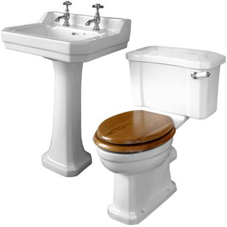 Paris 4 Piece Ceramic Bathroom 2TH Suite