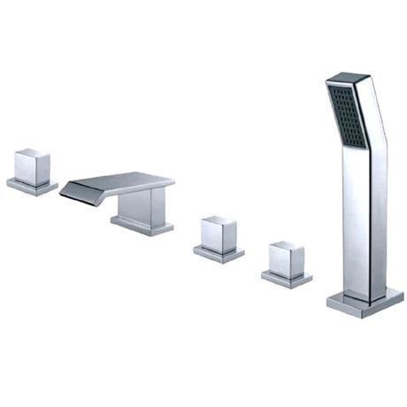 Phoenix QS Series 5 Hole Deck Mounted Bath Shower Mixer - Chrome