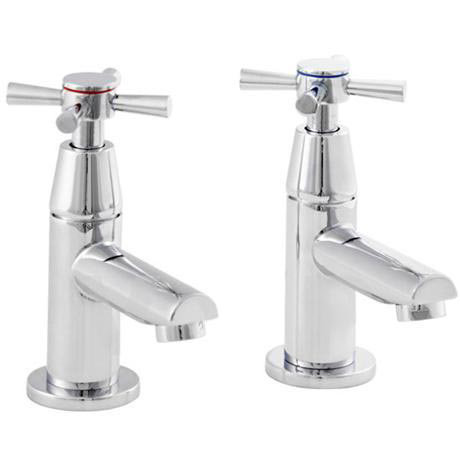 Ultra Pixi Crosshead Bath Taps - Chrome - PZ312