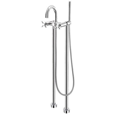 Pura XL Free Standing Bath Shower Mixer with Extended Leg Set - Chrome - XLTBSM