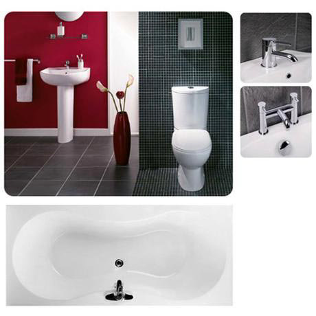 Radius Ceramic 7 Piece 1TH Bathroom Suite