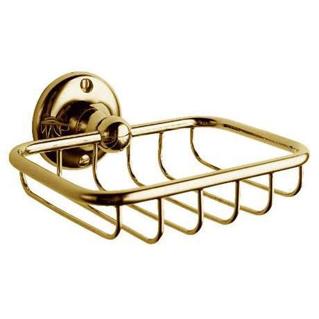 Soap Basket - Antique Gold