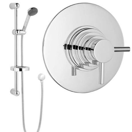 Spirit Concealed 3/4 Thermostatic Valve with Modern Slider Rail