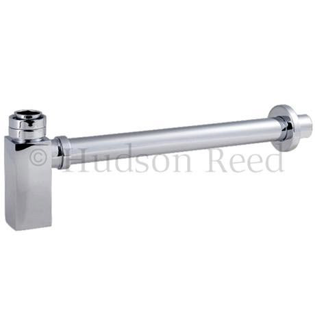 Hudson Reed Square Bottle Trap & Extension Tube - Chrome - EK306