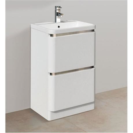 TC - Vancouver 600 Floor Standing Soft Close Vanity Unit with Basin - VANCOUVER600