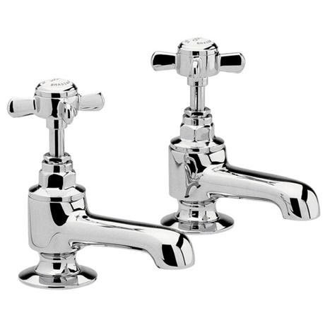 Ultra Traditional Beaumont Heavy Pattern Basin Taps - Chrome - I321XH