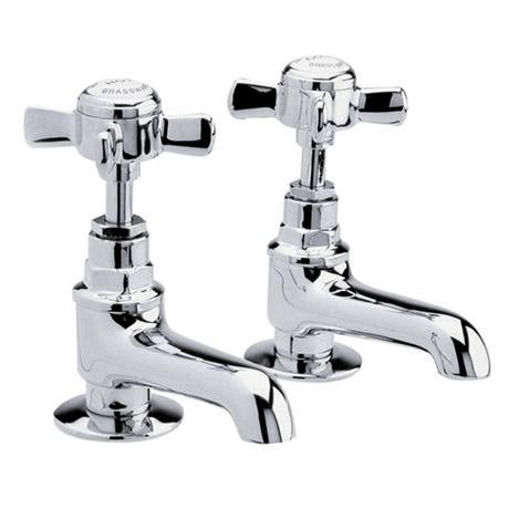 Ultra Traditional Beaumont Long Nose Bath Taps - Chrome - I322XE
