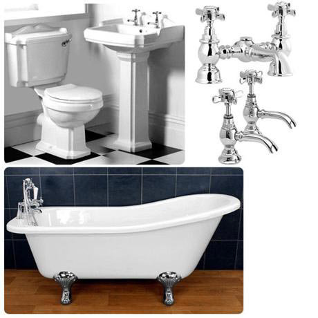 Traditional Oxford 7 Piece 2TH Bathroom Suite