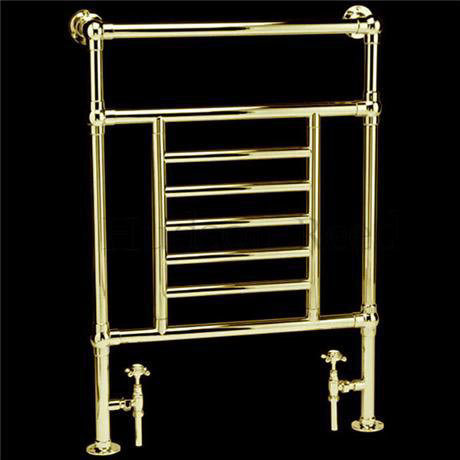 Traditional Princess Heated Towel Rail - Antique Gold