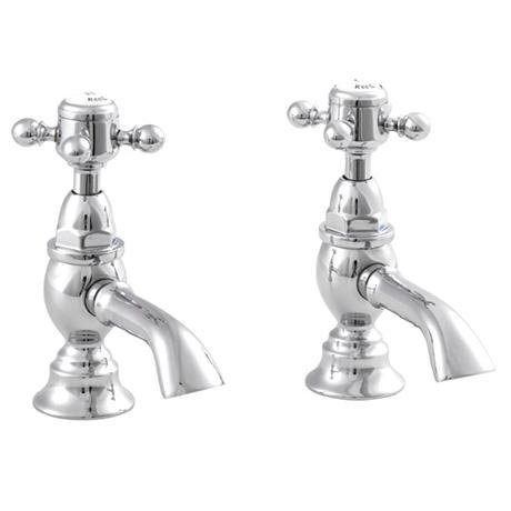 Ultra Traditional York Crosshead Basin Taps - Chrome - HF301