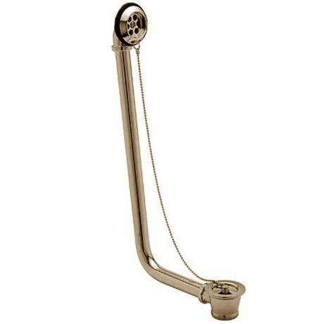 Tre Mercati - 1 1/2" Exposed Bath Waste with Solid Plug and Chain - Gold - 727E