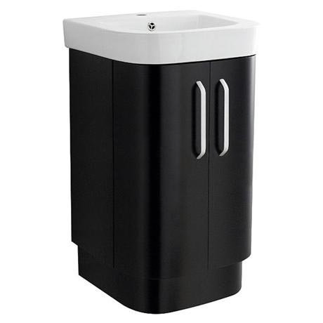Ultra 500mm Carlton Black Floor Standing Vanity Unit - CARFB500