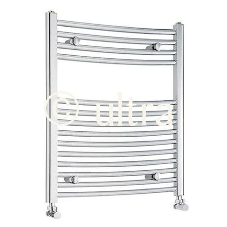 Ultra Chrome Curved Heated Towel Ladder Rail 600 x 700mm - HK387