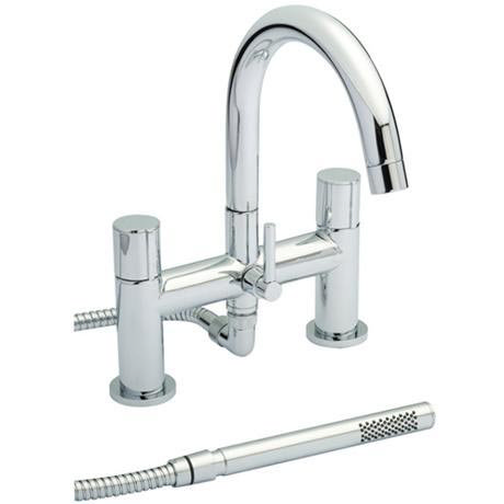 Ultra Ecco Swivel Spout Bath Shower Mixer with Shower Kit - Chrome - PM304-ECC399