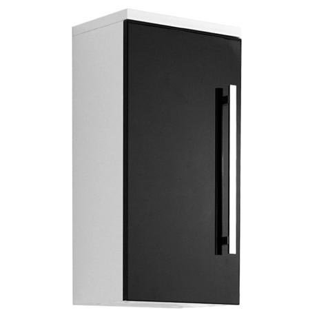 Ultra Design 350 x 250mm High Gloss Black Wall Mounted Cupboard - CAB028