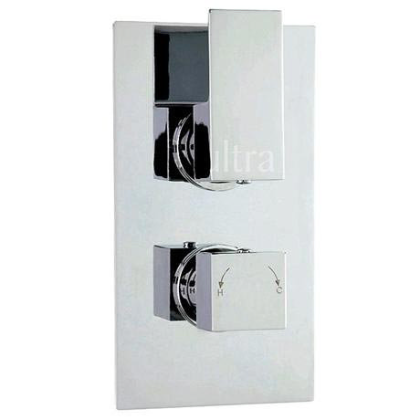 Ultra Prospa Concealed Thermostatic Twin Shower Valve with Built-in Diverter - Chrome - PROV52