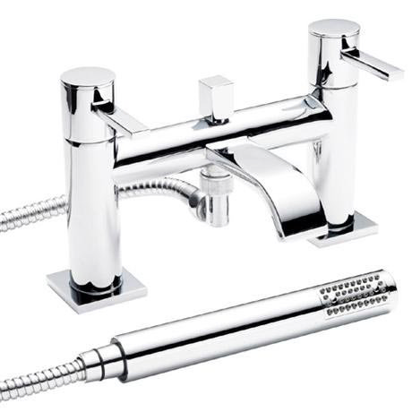 Series W Bath Shower Mixer with Shower Kit - Chrome - WTY304