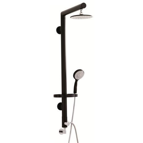 Ultra Symmetry Rigid Riser Shower Kit - Black - A3318