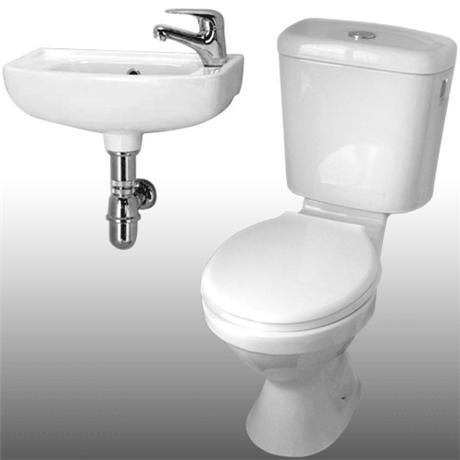 Unispace Ceramic 2TH Cloakroom Suite