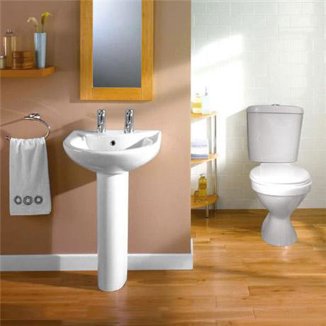 Valence 4 Piece Ceramic Bathroom Suite 2TH