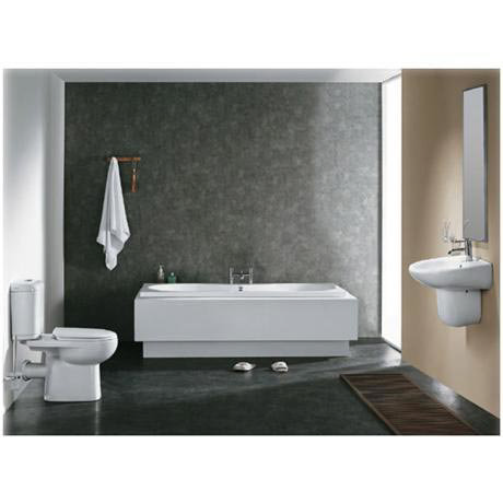 Vortex Ceramic 8 Piece 1TH Bathroom Suite