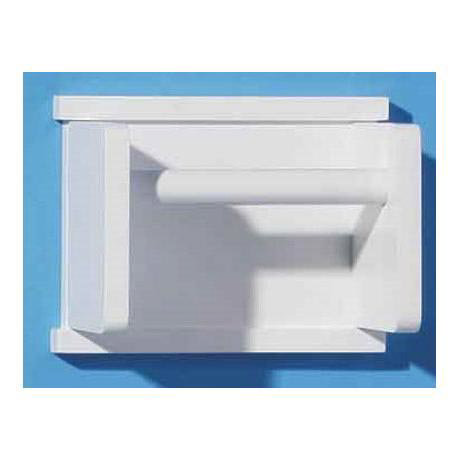 White Wooden Toilet Roll Holder