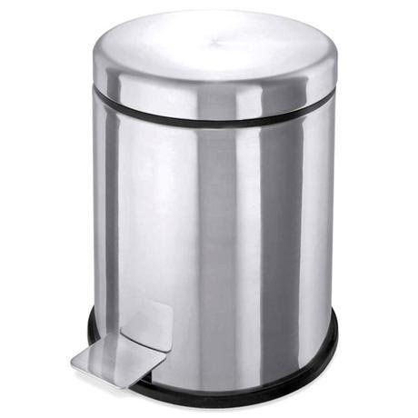 Zack Foccio 3 Litre Pedal Bin - Stainless Steel - 40282
