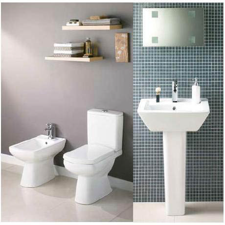 Zeto SP Ceramic 5 Piece 1TH Bathroom Suite  
