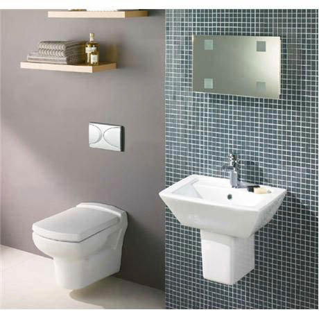 Zeto Wall Hung Ceramic Bathroom Suite