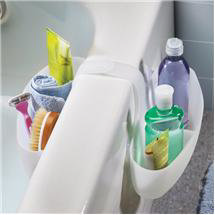 Umbra Straddle Rubber Bathtub Caddy - White - 023210-660