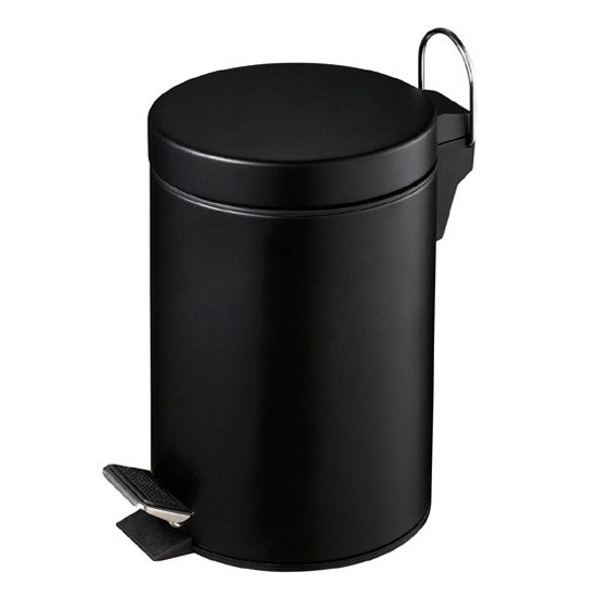 Black Pedal Bin