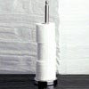 Chrome Toilet Paper Holder with Small Ball Detail