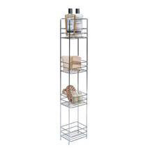 Lloyd Pascal - 4 Tier Tall Slim line Bathroom Caddy - Chrome - 053.02.055