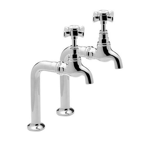 Tre Mercati - Imperial Pair Bib Taps and Stands - Chrome - 1067