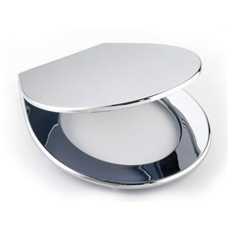 Wenko Prato WC Toilet Seat - Chrome - 111215100
