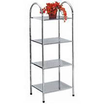 Omega 4 Tier Storage Unit - Chrome - 1600112