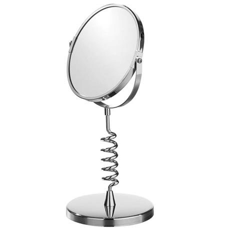 Omega Twist Round Bathroom Mirror - Chrome - 1600279