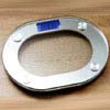 Glass & Chrome Oblong Bathroom Scale w/Backlight