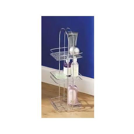 3 Tier Chrome Bathroom Storage Rack