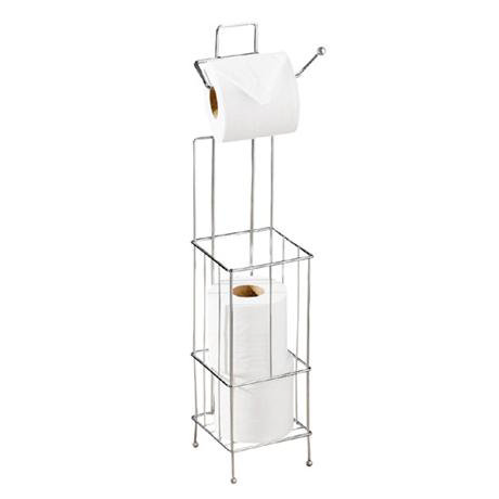 Chrome Toilet Roll Holder/Storer