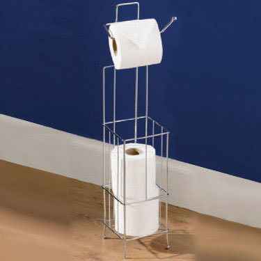 Chrome Toilet Roll Holder/Storer