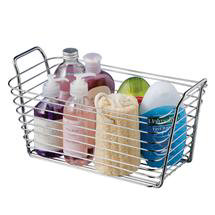 Chrome Rectangular Caddy with Handles - 1600558