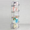 Chrome 5 Tier Wire Corner Storage Rack