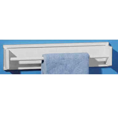 White Wooden Towel Holder