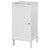 White Wooden Floor Standing 3 Shelf Cabinet w/Door