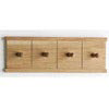  Walnut Wood 4 Peg Wall Hanger