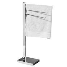 Chrome Floorstanding 3 Arm Square Tubular Towel Stand