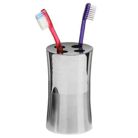 2 Tone Stainless Steel Toothbrush Holder - 1601067