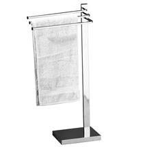 Chrome Floorstanding 3 Arm Tubular Towel Stand - 1601230