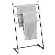 Chrome Floorstanding 3 Bar Tubular Sloping Towel Stand - 1601234